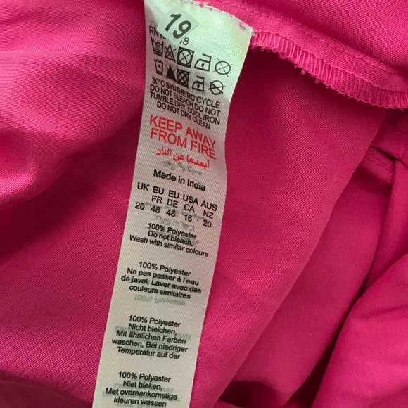 Boohoo Fuchsia Sleeveless Dress Size 16 - Picture 6 of 7